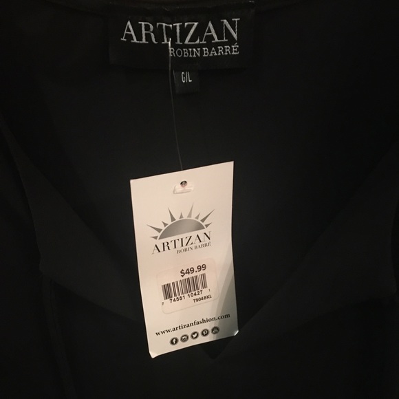 Artizan Robin Barre Black Blouse - Picture 4 of 6